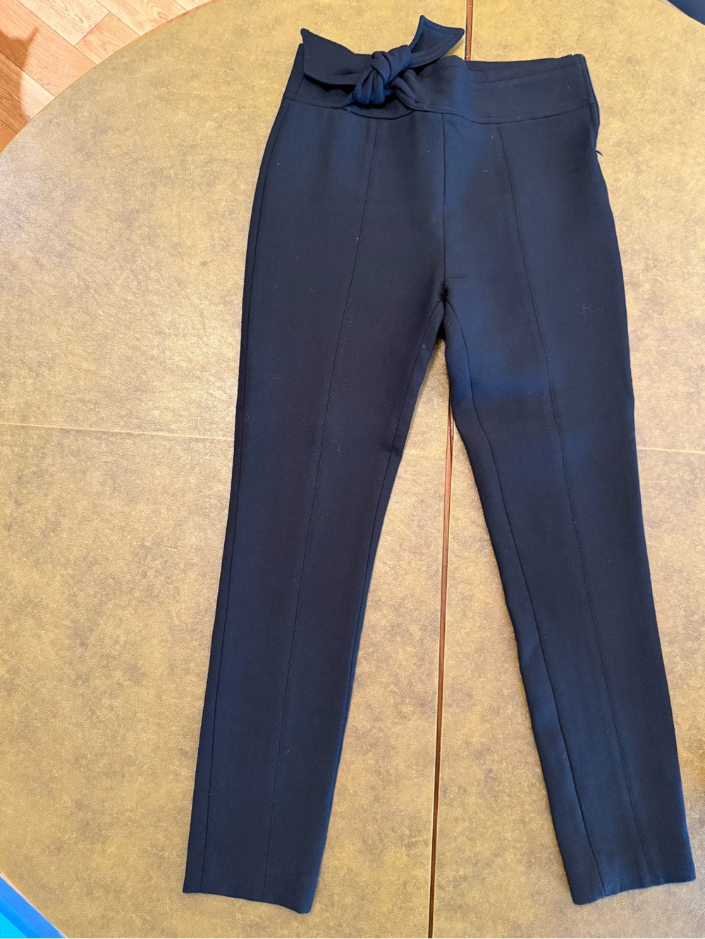 IRO Black Slim Tapered Pants with Waist Tie